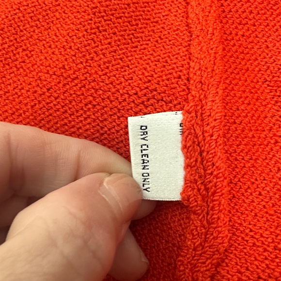 St.John collection Santana Knit Red Orange pull on wide leg pants size 12. - Picture 7 of 7